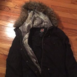 1 Madison expedition coat with furry hood